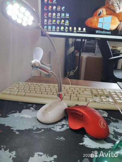 USB лампа с вентилятором