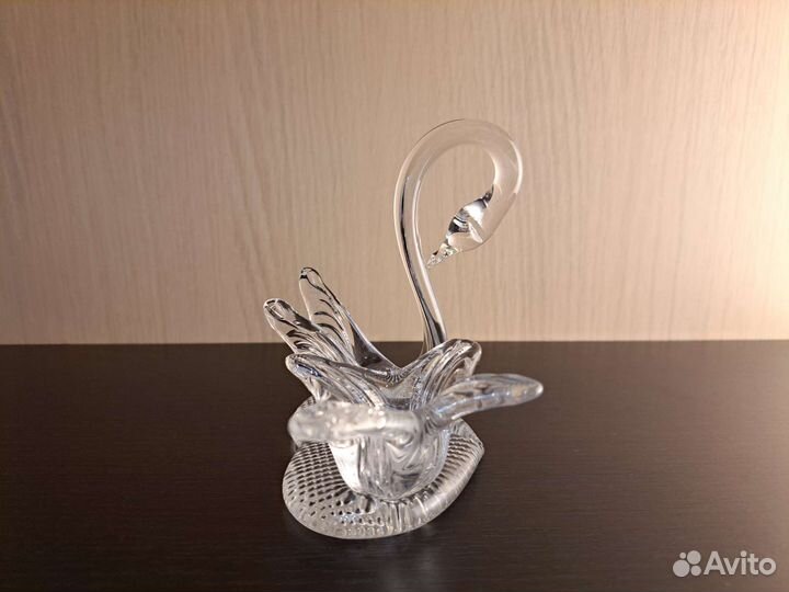 Подсвечник хрустальный Лебедь