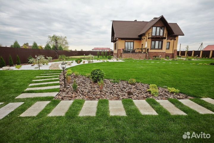 Рулонный газон Premium. Доставка, укладка