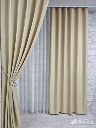 Шторы рогожка