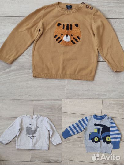 Вещи пакетом на мальчика 74 80 hm, next