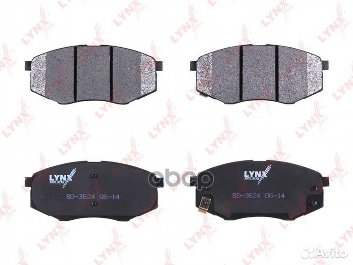 Колодки тормозные дисковые перед BD3624 LYN
