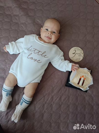 Весеннее боди с длинным рукавом