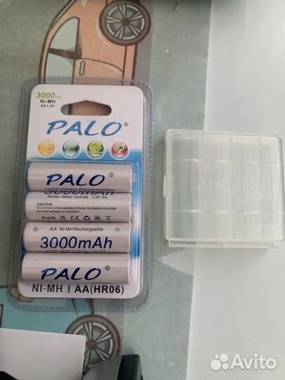 Аккумуляторная аа батарейка 4-шт 3000 mAh