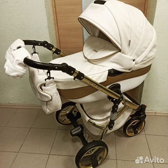 Шикарная коляска Riko Brano Lux Gold 3 в 1