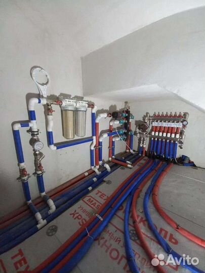 Монтаж теплых полов и отопления в частном доме