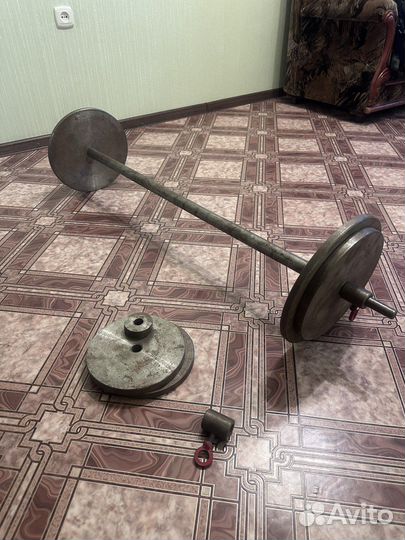 Штанга гриф блины бу