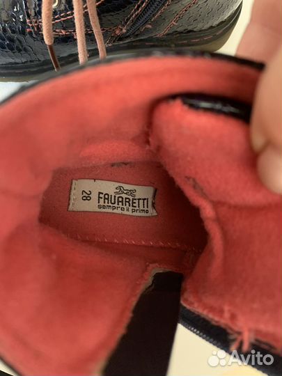 Ботинки для девочки 28 размер