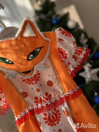 Новогодний костюм для девочки лисичка