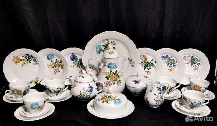 Сервиз чайный кахла ботаника