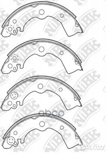 FN1185-nibk колодки барабанные зNissan Almera