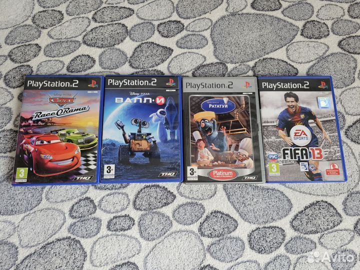 Диски с играми PS2