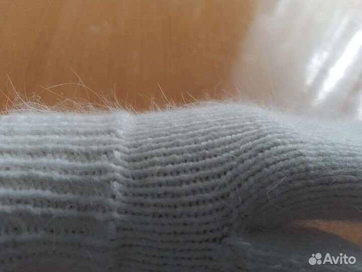 Варежки из пуха норки