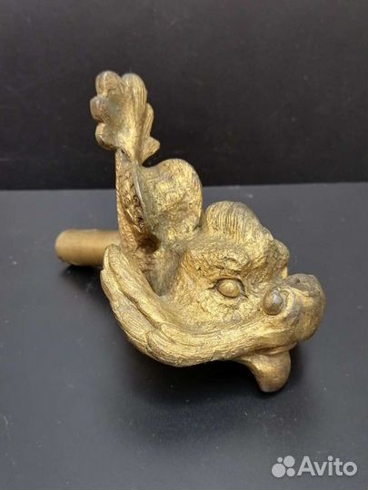 Старинный бронзовый фонтанчик Чудо - Юдо