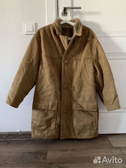 Куртка дубленка из искусственной замши 48 (М)