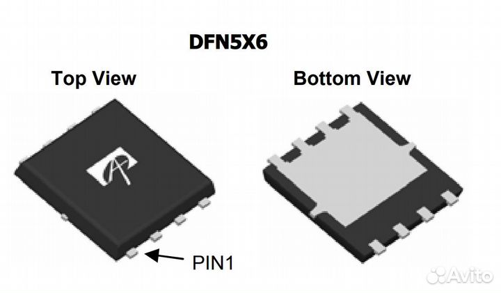 Микросхема AON6790 N-Channel mosfet 30V 68A DFN5x6