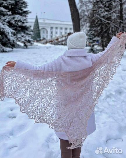 Шаль ажурная
