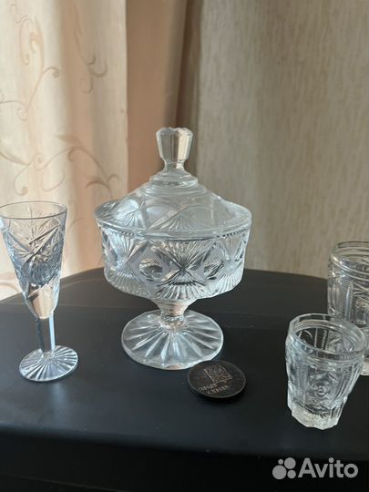 Рюмки, бокалы, фужеры,стаканы, кружки, тарелки