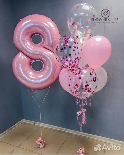 Цифры, шары, гелиевые шары, доставка, Красноярск