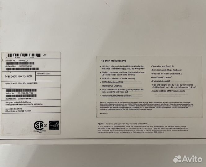 Apple MacBook Pro 13 2020