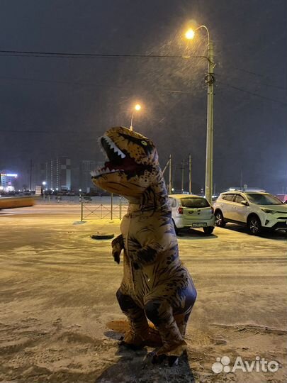 Надувной костюм динозавра T-Rex