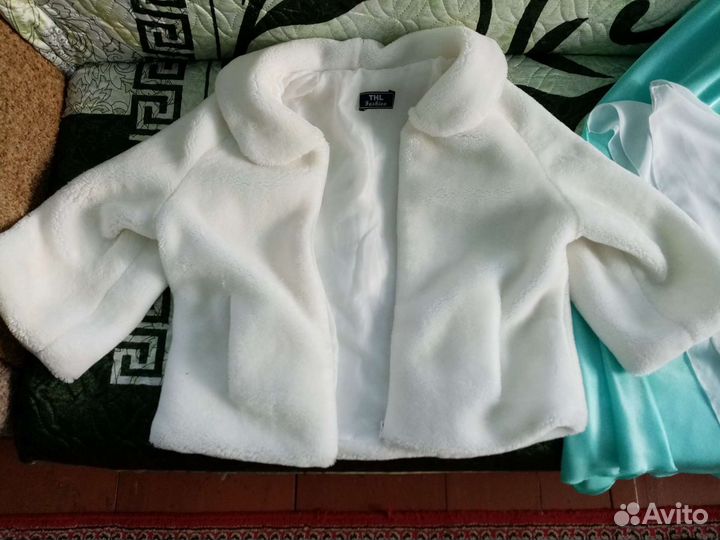 Полушубок и платье на никях