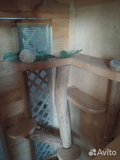 Клетка домик для кролика, грызунов, шиншилл, кошки