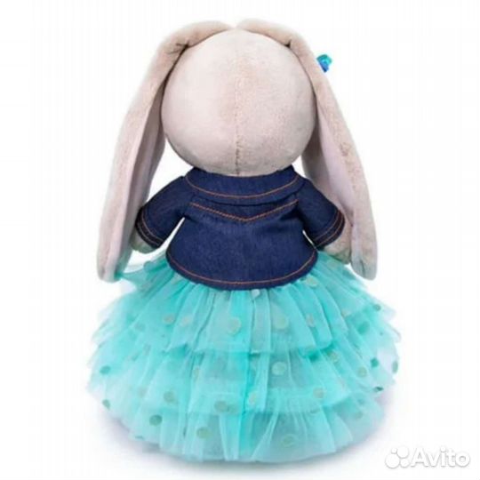 Зайка Ми в юбке и джинс куртке 25 см