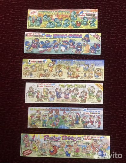 Вкладыши киндер сюрпризов