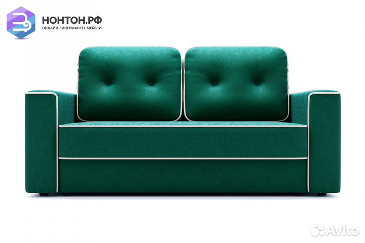 Диван еврокнижка Берген изумрудный