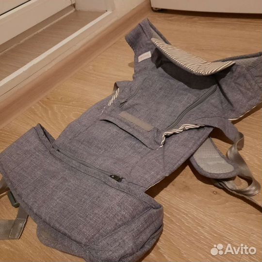 Эрго-рюкзак Pognae No5 Plus Серый Деним