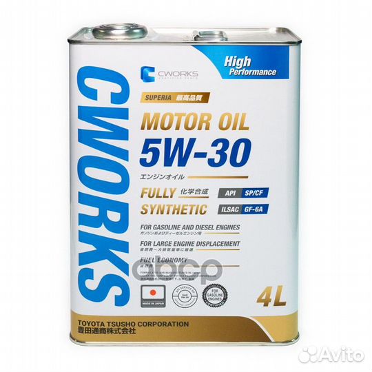 Superia cworks motor OIL 5W-30 SP/CF, 4L, Масло