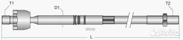 Тяга рулевая audi A4 95-01/A6 98-05/A8 94-99/VW