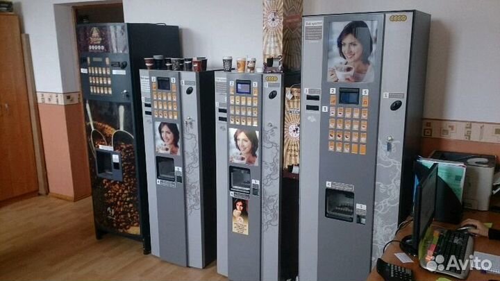 Кофейные и снековые автоматы новые и б/у