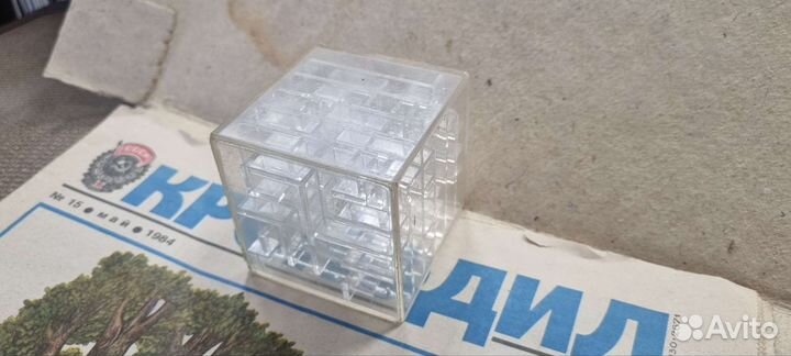 Кубик головоломка с шариком СССР