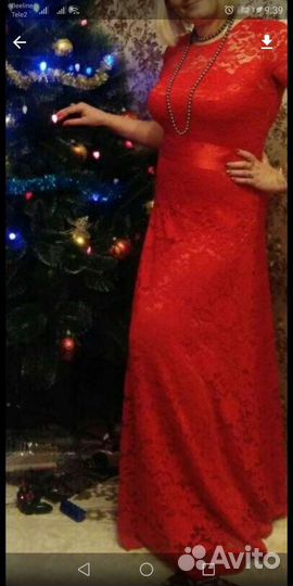 Платье + бусы