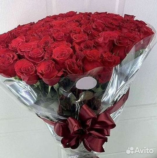 Розы высокие Доставка цветов