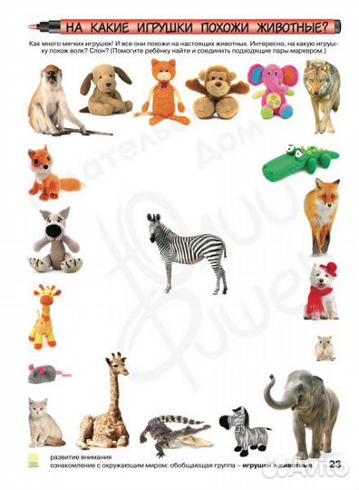 Тетрадь Юлии Фишер Логика и познание для 2-3 лет