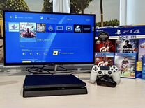 Playstation 4 Slim + 100 игр