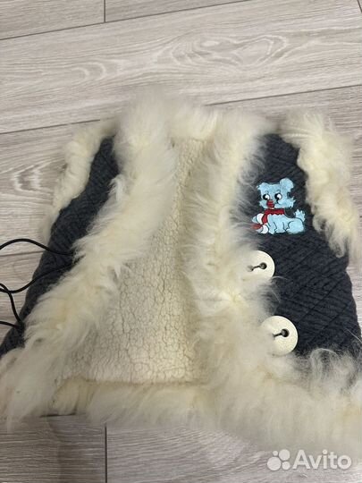 Меховой жилет детский