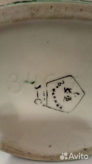 Карандашница Курица, фарфор, СССР старая Городница