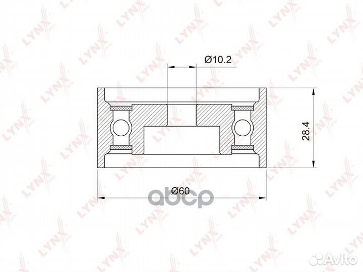 Ролик зубчатого ремня грм направляющий PB-3013