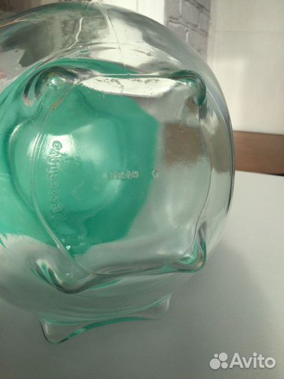 Банка стекло голова с мордочкой Италия аинтаж