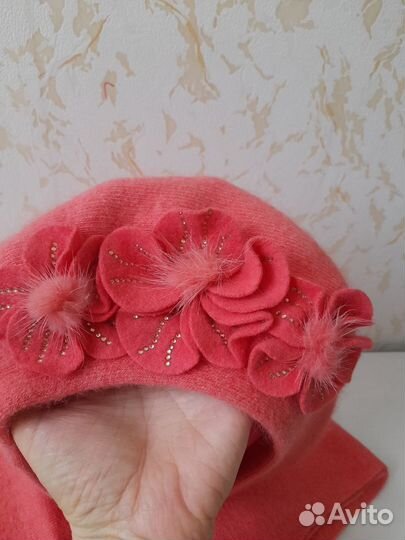 Комплект берет и шарф