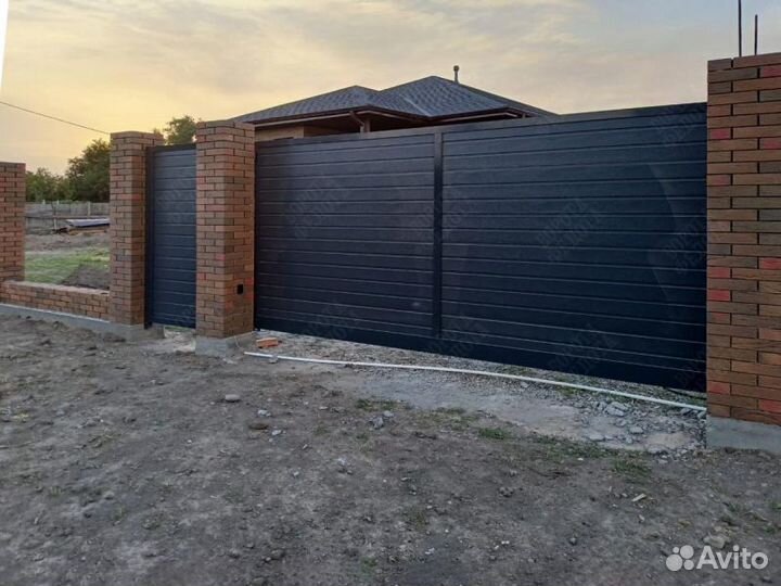 Ворота Откатные С калиткой
