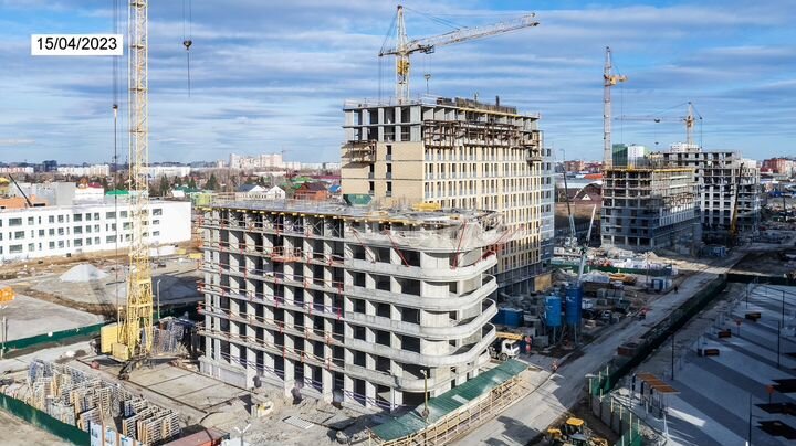 2-к. квартира, 53,9 м², 9/16 эт.