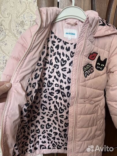 Демисезонная куртка для девочки, размер 110