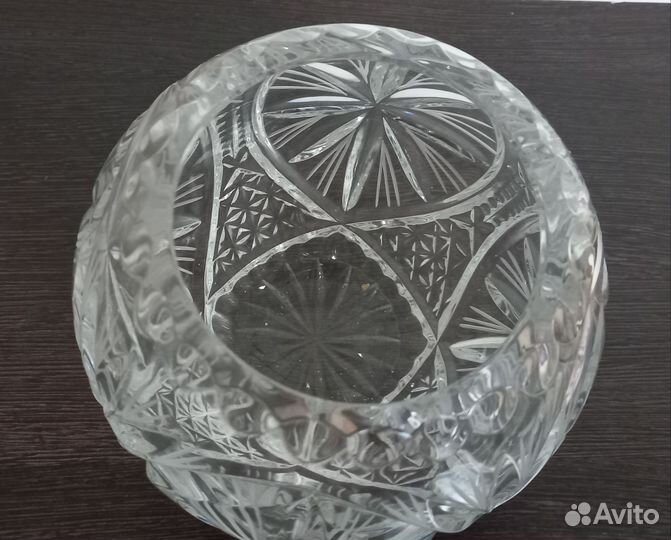 Ваза шар, ваза кубок, хрусталь СССР