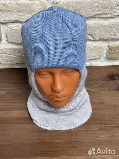 Шапка шлем для мальчиков Утепленный холофайбер