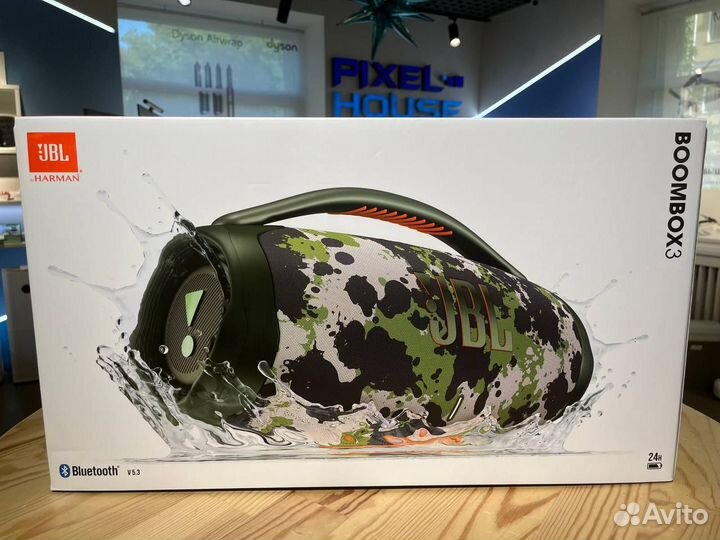 Беспроводная акустика JBL Boombox 3 180W, камуфляж